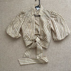 Topshop Wrap Around Tie Top